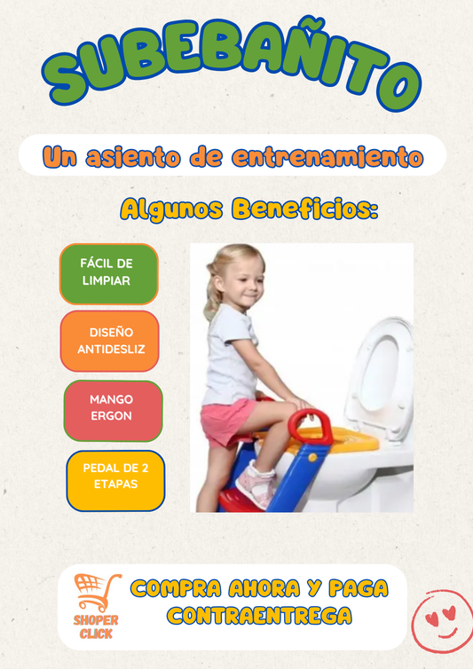 SUBEBAÑITO" ASIENTO DE BAÑO PARA PEQUEÑOS